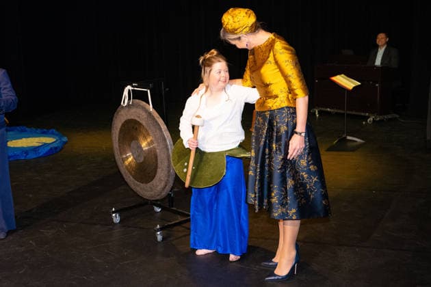 18-02-2026 Hengelo Queen Maxima attended the opening of the professional company KamaK Theater, working with actors with intellectual disabilities, in Hengelo. Â  Copyright: xPPEx