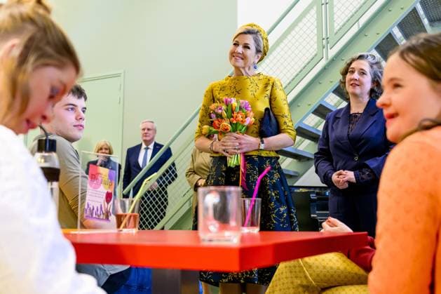 HENGELO, The Netherlands, 2026-02-18 13:46:41 HENGELO, February 18, 2026, KamaK Theater. Queen Maxima opens the new KamaK Theater in Hengelo. The professional company KamaK Theater works with actors with intellectual disabilities. With a team of directors, theater and music teachers, care workers, and a large number of volunteers, several productions are developed and staged annually. PHOTO: NLBeeld Patrick van Emst Credit: NL Beeld Patrick van Emst  Copyright: xx x