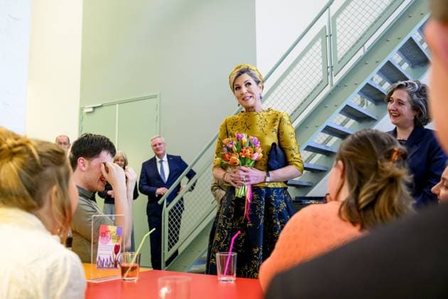 HENGELO, The Netherlands, 2026-02-18 13:47:23 HENGELO, February 18, 2026, KamaK Theater. Queen Maxima opens the new KamaK Theater in Hengelo. The professional company KamaK Theater works with actors with intellectual disabilities. With a team of directors, theater and music teachers, care workers, and a large number of volunteers, several productions are developed and staged annually. PHOTO: NLBeeld Patrick van Emst Credit: NL Beeld Patrick van Emst  Copyright: xx x