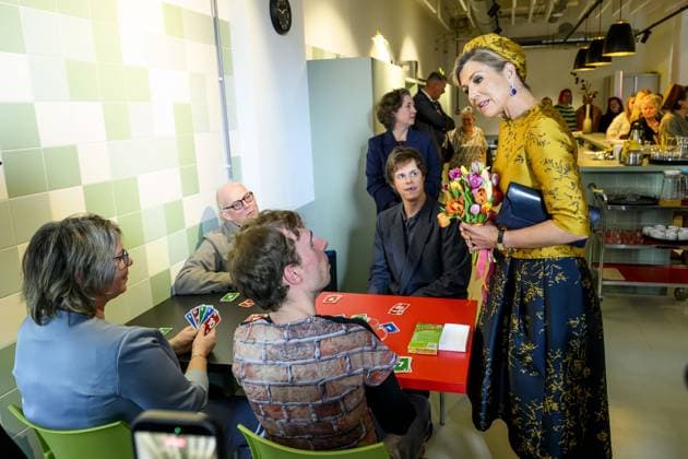 HENGELO, The Netherlands, 2026-02-18 13:48:25 HENGELO, February 18, 2026, KamaK Theater. Queen Maxima opens the new KamaK Theater in Hengelo. The professional company KamaK Theater works with actors with intellectual disabilities. With a team of directors, theater and music teachers, care workers, and a large number of volunteers, several productions are developed and staged annually. PHOTO: NLBeeld Patrick van Emst Credit: NL Beeld Patrick van Emst  Copyright: xx x