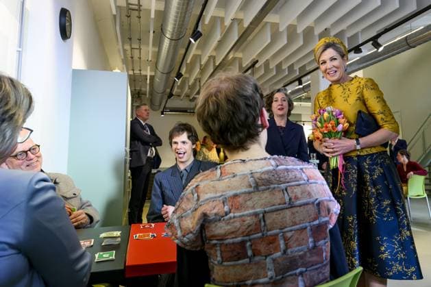 HENGELO, The Netherlands, 2026-02-18 13:49:20 HENGELO, February 18, 2026, KamaK Theater. Queen Maxima opens the new KamaK Theater in Hengelo. The professional company KamaK Theater works with actors with intellectual disabilities. With a team of directors, theater and music teachers, care workers, and a large number of volunteers, several productions are developed and staged annually. PHOTO: NLBeeld Patrick van Emst Credit: NL Beeld Patrick van Emst  Copyright: xx x
