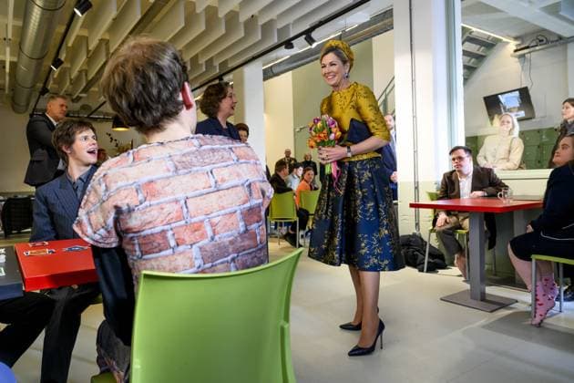 HENGELO, The Netherlands, 2026-02-18 13:49:32 HENGELO, February 18, 2026, KamaK Theater. Queen Maxima opens the new KamaK Theater in Hengelo. The professional company KamaK Theater works with actors with intellectual disabilities. With a team of directors, theater and music teachers, care workers, and a large number of volunteers, several productions are developed and staged annually. PHOTO: NLBeeld Patrick van Emst Credit: NL Beeld Patrick van Emst  Copyright: xx x