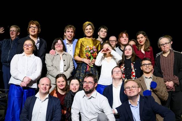 HENGELO, The Netherlands, 2026-02-18 14:14:49 HENGELO, February 18, 2026, KamaK Theater. Queen Maxima opens the new KamaK Theater in Hengelo. The professional company KamaK Theater works with actors with intellectual disabilities. With a team of directors, theater and music teachers, care workers, and a large number of volunteers, several productions are developed and staged annually. PHOTO: NLBeeld Patrick van Emst Credit: NL Beeld Patrick van Emst  Copyright: xx x