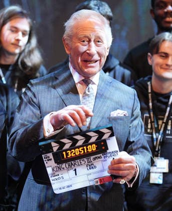 . 18 02 2026. Dagenham, United Kingdom. King Charles III during a visit to Eastbrook Studios in Dagenham, United Kingdom.  xPoolx xi-Imagesx IIM-26580-0012
