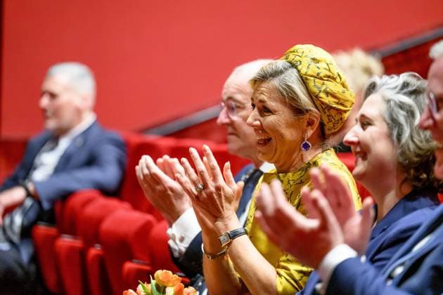 HENGELO, The Netherlands, 2026-02-18 14:05:57 HENGELO, February 18, 2026, KamaK Theater. Queen Maxima opens the new KamaK Theater in Hengelo. The professional company KamaK Theater works with actors with intellectual disabilities. With a team of directors, theater and music teachers, care workers, and a large number of volunteers, several productions are developed and staged annually. PHOTO: NLBeeld Patrick van Emst Credit: NL Beeld Patrick van Emst  Copyright: xx x