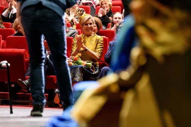 HENGELO, The Netherlands, 2026-02-18 14:13:12 HENGELO, February 18, 2026, KamaK Theater. Queen Maxima opens the new KamaK Theater in Hengelo. The professional company KamaK Theater works with actors with intellectual disabilities. With a team of directors, theater and music teachers, care workers, and a large number of volunteers, several productions are developed and staged annually. PHOTO: NLBeeld Patrick van Emst Credit: NL Beeld Patrick van Emst  Copyright: xx x