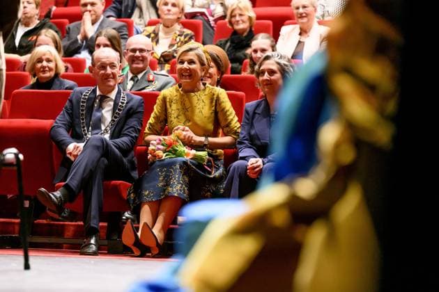 HENGELO, The Netherlands, 2026-02-18 14:13:19 HENGELO, February 18, 2026, KamaK Theater. Queen Maxima opens the new KamaK Theater in Hengelo. The professional company KamaK Theater works with actors with intellectual disabilities. With a team of directors, theater and music teachers, care workers, and a large number of volunteers, several productions are developed and staged annually. PHOTO: NLBeeld Patrick van Emst Credit: NL Beeld Patrick van Emst  Copyright: xx x