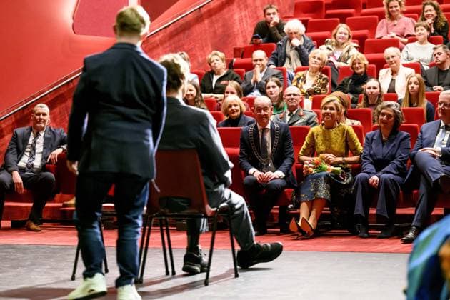 Queen Máxima Opens Theater for Actors With Disabilities - Hengelo Queen Máxima opens the new KamaK Theater in Hengelo. The professional company KamaK Theater works with actors with intellectual disabilities. With a team of directors, theater and music teachers, care workers, and a large number of volunteers, several productions are developed and staged annually. Hengelo, February 18, 2026, KamaK Theater. Photo by Bruno Press ABACAPRESS.COM Hengelo Netherlands  Copyright: xBrunoxPress ABACAx