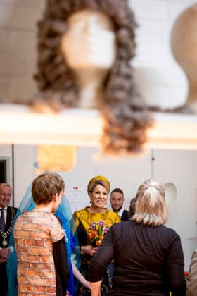 18-02-2026 Hengelo Queen Maxima attended the opening of the professional company KamaK Theater, working with actors with intellectual disabilities, in Hengelo. Â  Copyright: xPPEx