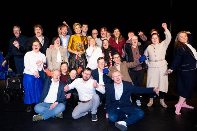18-02-2026 Hengelo Queen Maxima attended the opening of the professional company KamaK Theater, working with actors with intellectual disabilities, in Hengelo. Â  Copyright: xPPEx
