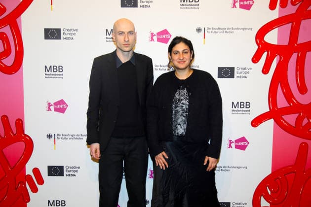 Daniel Blumberg bei den Berlin Talents 2026 Berlin, 18.02.2026 Daniel Blumberg und Moderatorin Aida Baghernejad bei den Berlin Talents 2026 während der Internationalen Filmfestspiele Berlin Berlin Deutschland Copyright: xMatthiasxGränzdörferx