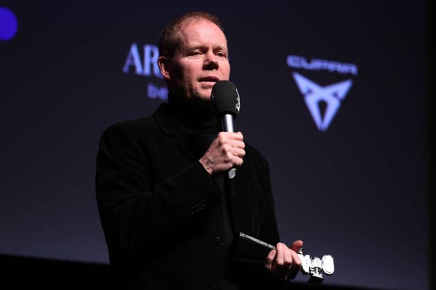 February 18, 2026, Berlin, Germany: British composer Max Richter speaks during the Berlinale Camera award ceremony honoring Max Richter during the 76th Berlin International Film Festival (Berlinale), Europe s first major film festival of the year, at Haus Der Berliner Festspiele in Berlin. Berlin Germany  - ZUMAf146 20260218_zip_f146_018 Copyright: xRouzbehxFouladix
