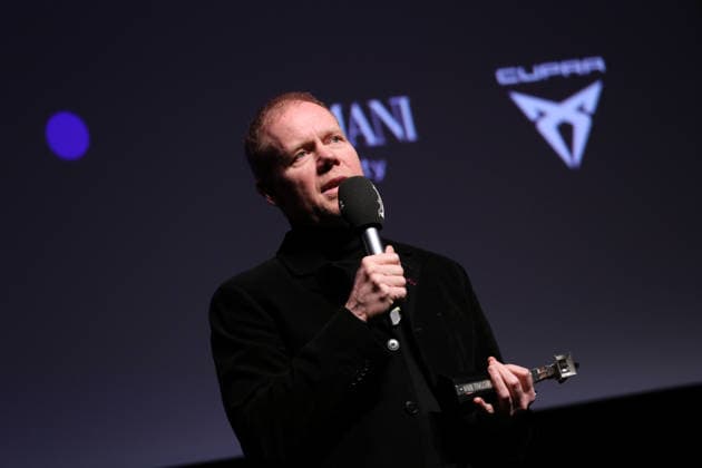 February 18, 2026, Berlin, Germany: British composer Max Richter speaks during the Berlinale Camera award ceremony honoring Max Richter during the 76th Berlin International Film Festival (Berlinale), Europe s first major film festival of the year, at Haus Der Berliner Festspiele in Berlin. Berlin Germany  - ZUMAf146 20260218_zip_f146_030 Copyright: xRouzbehxFouladix