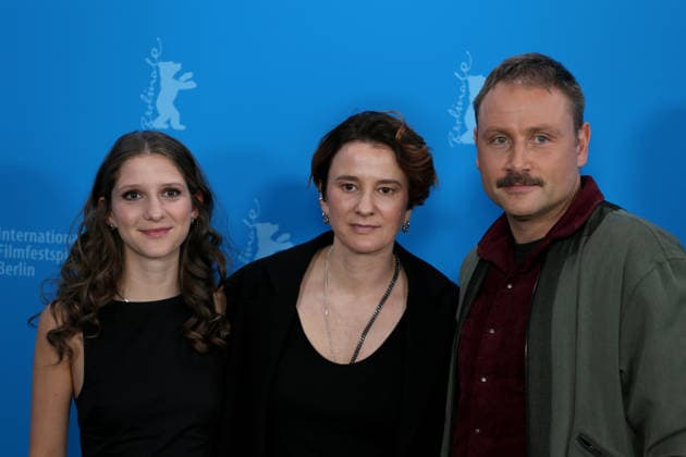 February 18, 2026, Berlin, Germany: (L-R) Actor Frida Hornemann, Director Eva Trobisch and Actor Max Riemelt pose for photographers at the photo call for Etwas ganz Besonderes (Home Stories) at the 76th Berlin International Film Festival (Berlinale), Europe s first major film festival of the year, at the Grand Hyatt Hotel in Berlin. The festival runs from February 12 to 22, 2026. Berlin Germany  - ZUMAf146 20260218_zip_f146_037 Copyright: xRouzbehxFouladix