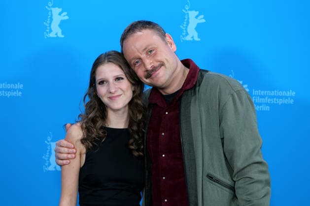 February 18, 2026, Berlin, Germany: Actor Frida Hornemann (L) and Actor Max Riemelt pose for photographers at the photo call for Etwas ganz Besonderes (Home Stories) at the 76th Berlin International Film Festival (Berlinale), Europe s first major film festival of the year, at the Grand Hyatt Hotel in Berlin. The festival runs from February 12 to 22, 2026. Berlin Germany - ZUMAf146 20260218_zip_f146_047 Copyright: xRouzbehxFouladix