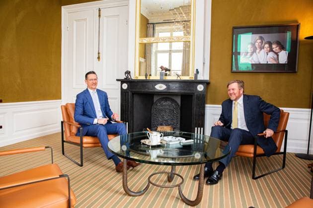 Den Haag, The Netherlands, 2026-02-18 10:12:27 THE HAGUE, 18-12-2026, Huis ten Bosh Palace King receives House of Representatives Party Chairman Joost Eerdmans - JA21 PHOTO: NLBeeld POOL Wesley de Wit Credit: NL Beeld Patrick van Emst  Copyright: xx x