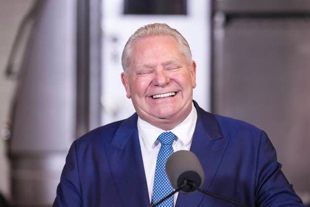 February 18, 2026, Toronto, On, CAN: Ontario Premier Doug Ford attends a media availability at the TTC Davisville subway yard in Toronto on Wednesday, Feb. 18, 2026. Toronto CAN  - ZUMAc35_ 20260218_zaf_c35_169 Copyright: xChrisxYoungx