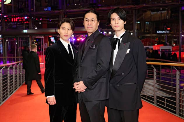 Miyu Irino, Yoshitoshi Shinomiya und Riku Hagiwara bei der Premiere des Animationsfilms A New Dawn Hana rokushÃ ga akeru hi ni auf der Berlinale 2026 76. Internationale Filmfestspiele Berlin im Berlinale Palast. Berlin, 18.02.2026
