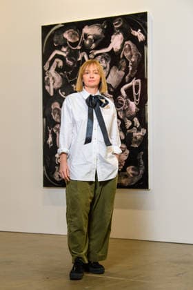 MELBOURNE ART FAIR 2026, Artist Julie Fragar poses for a portrait during Melbourne Art Fair at Melbourne Convention and Exhibition Centre in Melbourne, Victoria, Thursday, February 19, 2026. ( NO ARCHIVING Melbourne Victoria Australia  Copyright: xMichaelxCurriex 20260219190735803984