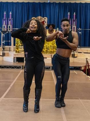 February 18, 2026, Bronx, New York, USA: Dava Huesca and Jonathan Burke perform during press preview for upcoming Broadway musical Cats: The Jellicle Ball at New 42nd Street Studios in New York, NY on February 18, 2026. Bronx USA  - ZUMAr339 20260218_znp_r339_078 Copyright: xLevxRadinx