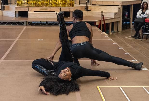 February 18, 2026, Bronx, New York, USA: Dava Huesca and Jonathan Burke perform during press preview for upcoming Broadway musical Cats: The Jellicle Ball at New 42nd Street Studios in New York, NY on February 18, 2026. Bronx USA  - ZUMAr339 20260218_znp_r339_079 Copyright: xLevxRadinx