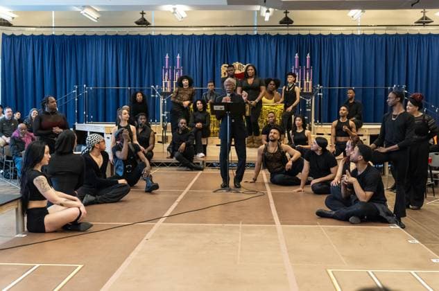 February 18, 2026, Bronx, New York, USA: Andre De Shields performs during press preview for upcoming Broadway musical Cats: The Jellicle Ball at New 42nd Street Studios in New York, NY on February 18, 2026. Bronx USA  - ZUMAr339 20260218_znp_r339_090 Copyright: xLevxRadinx