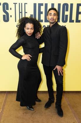 February 18, 2026, Bronx, New York, USA: Dava Huesca and Jonathan Burke attend press preview for upcoming Broadway musical Cats: The Jellicle Ball at New 42nd Street Studios in New York, NY on February 18, 2026. Bronx USA  - ZUMAr339 20260218_znp_r339_093 Copyright: xLevxRadinx