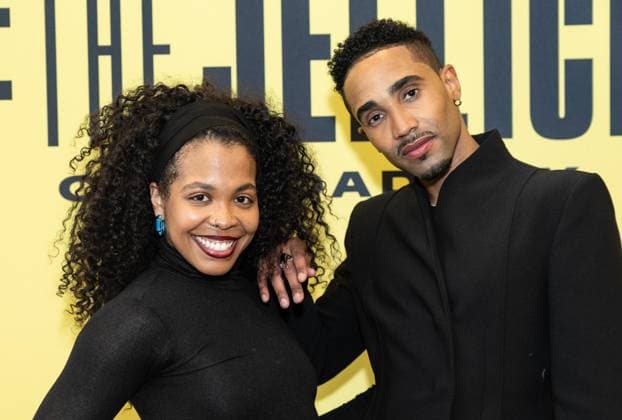 February 18, 2026, Bronx, New York, USA: Dava Huesca and Jonathan Burke attend press preview for upcoming Broadway musical Cats: The Jellicle Ball at New 42nd Street Studios in New York, NY on February 18, 2026. Bronx USA  - ZUMAr339 20260218_znp_r339_094 Copyright: xLevxRadinx
