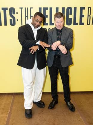 February 18, 2026, Bronx, New York, USA: Zhailon Levingston and Bill Rauch attend press preview for upcoming Broadway musical Cats: The Jellicle Ball at New 42nd Street Studios in New York, NY on February 18, 2026. Bronx USA - ZUMAr339 20260218_znp_r339_119 Copyright: xLevxRadinx
