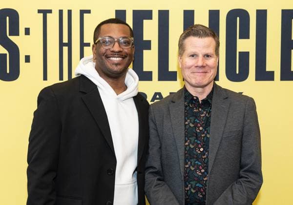 February 18, 2026, Bronx, New York, USA: Zhailon Levingston and Bill Rauch attend press preview for upcoming Broadway musical Cats: The Jellicle Ball at New 42nd Street Studios in New York, NY on February 18, 2026. Bronx USA - ZUMAr339 20260218_znp_r339_120 Copyright: xLevxRadinx