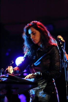 Yasmine Hamdan bei einem Konzert im Metropol in Berlin, 18. Februar 2026. Yasmine Hamdan Konzert Berlin