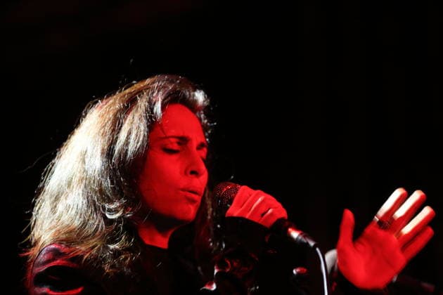 Yasmine Hamdan bei einem Konzert im Metropol in Berlin, 18. Februar 2026. Yasmine Hamdan Konzert Berlin