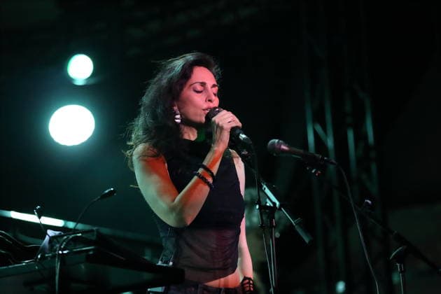 Yasmine Hamdan bei einem Konzert im Metropol in Berlin, 18. Februar 2026. Yasmine Hamdan Konzert Berlin