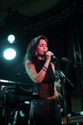 Yasmine Hamdan bei einem Konzert im Metropol in Berlin, 18. Februar 2026. Yasmine Hamdan Konzert Berlin