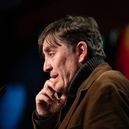 Tribute to Joan Margarit in Madrid, Spain - 18 Feb 2026 Luis García Montero seen during the tribute to Joan Margarit at the Cervantes Institute. Madrid Spain Copyright: xAtilanoxGarciax xSOPAxImagesx photos05719