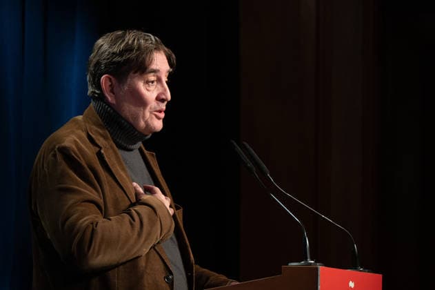 February 18, 2026, Madrid, Spain: Luis Garcia Montero attends the tribute to Joan Margarit at the Cervantes Institute. Madrid Spain  - ZUMAs197 20260218_aaa_s197_443 Copyright: xAtilanoxGarciax