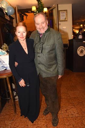 Birgit Wolff Faltermeyer PR Harold Faltermeyer Komponist Musik Produzent Muenchen 18.02.2026 Zum Franziskaner Aschermittwoch Fischessen Foto Muenchen