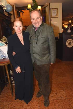 Birgit Wolff Faltermeyer PR Harold Faltermeyer Komponist Musik Produzent Muenchen 18.02.2026 Zum Franziskaner Aschermittwoch Fischessen Foto Muenchen