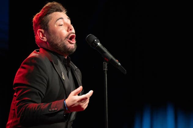 February 18, 2026, Madrid, Spain: Miguel Poveda performs during the tribute to Joan Margarit at the Cervantes Institute. Madrid Spain  - ZUMAs197 20260218_aaa_s197_453 Copyright: xAtilanoxGarciax
