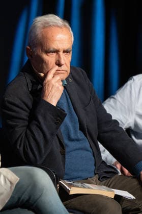 February 18, 2026, Madrid, Spain: Juan Cruz attends the tribute to Joan Margarit at the Cervantes Institute. Madrid Spain - ZUMAs197 20260218_aaa_s197_467 Copyright: xAtilanoxGarciax