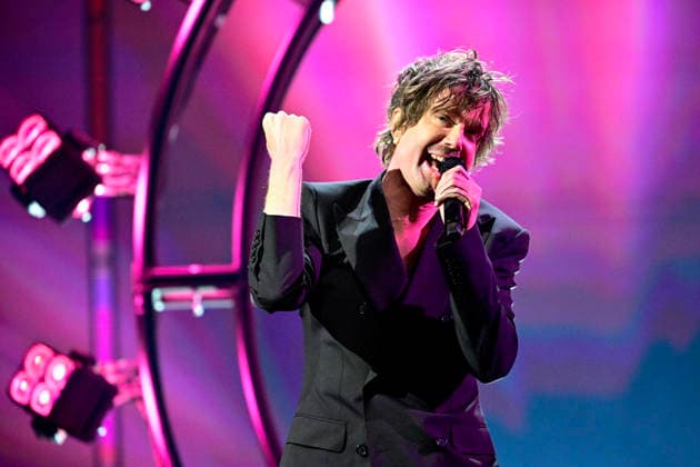 MALMÖ, SWEDEN 20260219 Timo Räisänen with the entry Ingenting är efter oss on stage in Malmö Arena during Thursdays rehearsal for round 4 of Melodifestivalen 2026 MALMÖ SWEDEN x50090x  Copyright: xJohanxNilsson TTx MELODIFESTIVALEN 2026 MALMÖ cP3qHYjKQSA