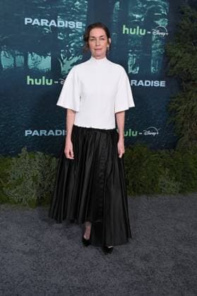 LOS ANGELES, CALIFORNIA FEBRUARY 18 Julianne Nicholson at the premiere of Hulus Paradise Season 2 at Paramount Theatre on February 18, 2026 in Los Angeles, California Credit Michael Mattes AdMedia 453232 2026 02 19  Copyright: xAdMediax STAR_453232_143