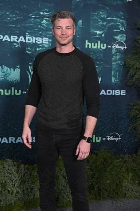 LOS ANGELES, CALIFORNIA FEBRUARY 18 Derek Theler at the premiere of Hulus Paradise Season 2 at Paramount Theatre on February 18, 2026 in Los Angeles, California Credit Michael Mattes AdMedia 453232 2026 02 19  Copyright: xAdMediax STAR_453232_166