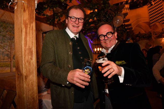 Franz Georg Strauß und Clemens Baumgärtner Aschermittwoch Fischessen Zur Franziskaner München ( 18. Februar 2026