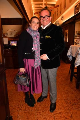 Clemens Baumgärtner mit Ehefrau Stefanie Aschermittwoch Fischessen Zur Franziskaner München ( 18. Februar 2026