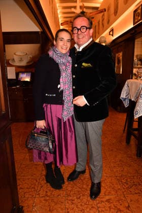 Clemens Baumgärtner mit Ehefrau Stefanie Aschermittwoch Fischessen Zur Franziskaner München ( 18. Februar 2026