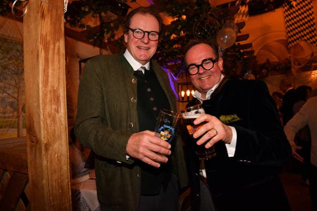 Franz Georg Strauß und Clemens Baumgärtner Aschermittwoch Fischessen Zur Franziskaner München ( 18. Februar 2026