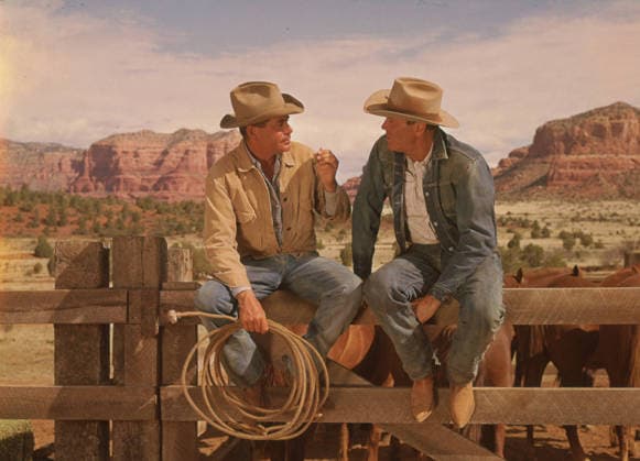 RELEASE DATE: March 1965. MOVIE TITLE: The Rounders. STUDIO: MGM. PLOT: Ben and Howdy are a couple of aging cowboys who bust broncos out of Sedona for Jim Ed Love, a slick operator if ever there was one. Sisters, Meg and Agatha, have their eyes on Ben and Howdy, but the boys aren t ready to settle down yet. They spend the winter in the high country corralling more than 100 stray cattle at $7 a head for Jim Ed. Most years, they blow their winter pay in one spring night at a Sedona bar, but this year, Ben and Howdy have a plan: to take an ornery roan that Ben has been unable to break and bet their bankroll that no cowboy at the Sedona rodeo can stay on the horse. What will they do if they win - marry the sisters or head for Tahiti PICTURED: G - ZUMA1072 19650305_kts_g90_676 Copyright: xIMAGO MGMx