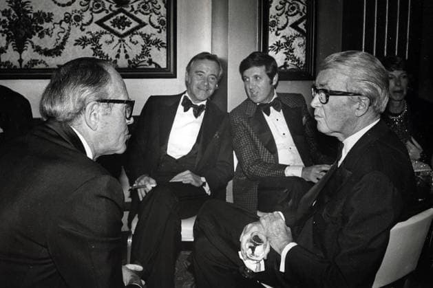 MONTY HALL born Monte Halparin, August 25, 1921 - September 30, 2017 was a Canadian-American game show host and producer, best known as the long-running host of Let s Make a Deal . PICTURED: L-R HENRY FONDA, JACK LEMMON, MONTY HALL, and JIMMY STEWART, date unknown. Copyright: xBobxV.xNoblex - ZUMA1072 19750615_mda_g49_020 Copyright: xIMAGO BobxV.xNoblex