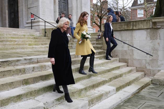19 02 2026. London, United Kingdom. Her Majesty The Queen, as Patron, during a visit to Sinfonia Smith Square Hall. Her Majesty watched young scholars from the Tri-Borough Music Hub rehearse and perform with the Sinfonia Smith Square Orchestra. In the Crypt, the Queen was shown drawings of the proposed restoration works to create a 21st century performance facility which will allow pioneering education programmes to reach over 10,000 people annually as part of The HallÕs ÔDoors Open Capital ProjectÕ.  Copyright: xAndrewxParsonsx xParsonsxMediax PAR-9188-0029